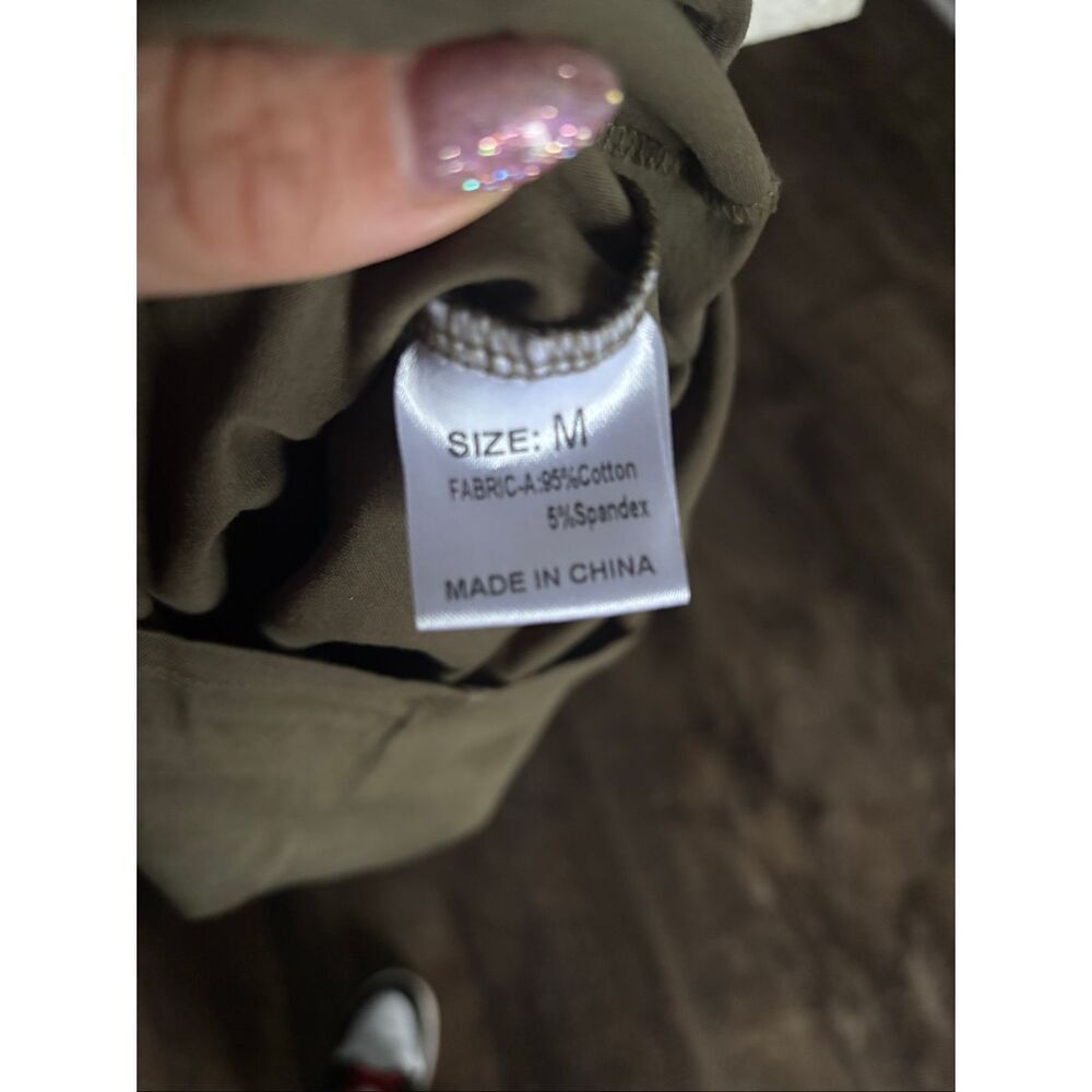 Hunter Green shirt dress - Picture 4 of 5